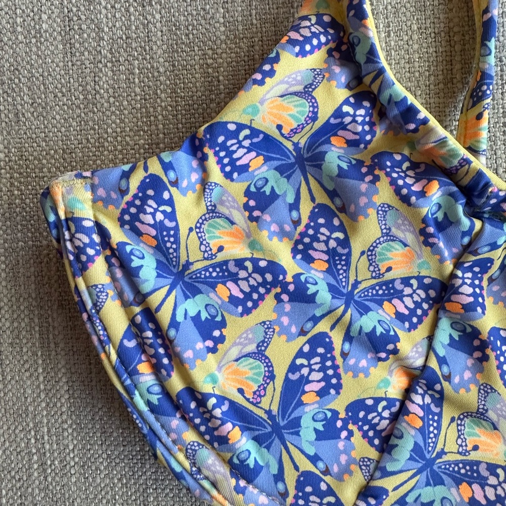 Frankie's Bikinis Birdie Ruffle Top + Ziggy Bottom (size M) NWT - Picture 6 of 10